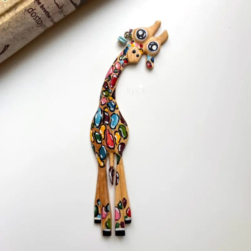 بوکمارک زرافه گوشواره دار - تصویر اول بوکمارک زرافه گوشواره دار - تصویر اول